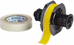 ToughStripe Polyester Labels, 1.125 Inch x 100 ft, Yellow, UL/CSA Approved