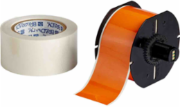 ToughStripe Polyester Labels 2.25 Inch x 100 ft, Kit of 2 Rolls, Orange