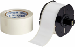 ToughStripe Polyester Labels 2.25 Inch x 100 ft, Kit of 2 Rolls, White