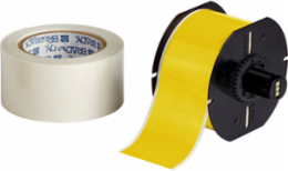 ToughStripe Yellow Polyester Labels 2.25 Inch W x 100 ft L, Kit of 2 Rolls