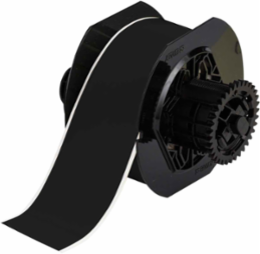 Low Halide Polyester Labels, 2.25 Inch W x 100 Ft L, Black, Durable & Chemical-Resistant