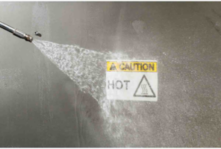 ToughWash Polyester Labels 2.25 Inch W x 50 ft L, Yellow, Food & Beverage Applications