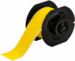 ToughWash Polyester Labels 2.25 Inch W x 50 ft L, Yellow, Food & Beverage Applications