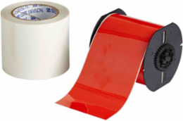 ToughStripe Polyester Floor Marking Labels 4 Inch x 100 ft, Red