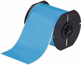 Low Halide Polyester Labels 4 Inch x 100 ft Light Blue, Durable & Chemical-Resistant