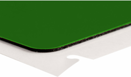 Raised Panel Polyester Push Button Labels 1.5 Inch H x 1.2 Inch W, Green, 200 Labels