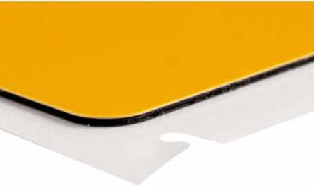 Polyester Push Button Labels 1.5 Inch H x 1.2 Inch W, Roll of 200, Yellow
