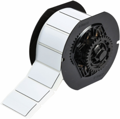 B30 Series Raised Panel Polyester Labels, 1 Inch x 2 Inch, Roll of 300