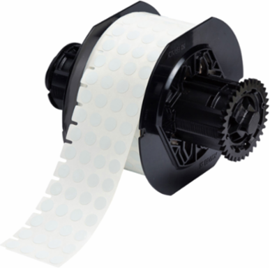 Nylon Cloth Labels 0.375 Inch H x 0.375 Inch W, Roll of 1500 Labels
