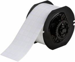 Polyester Labels 0.5 Inch x 0.5 Inch, Glossy White, Thermal Transfer, 5000 Count