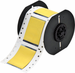 PermaSleeve Heat-Shrink Wire Marking Sleeves, 1.5 Inch Dia x 2 Inch W, Yellow