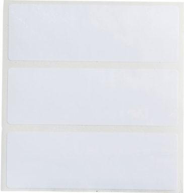Permanent Polyester Labels 1 Inch x 3 Inch, Outdoor Use, Gloss Finish