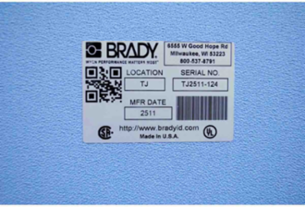 Glossy Metallized Polyester Labels, 1" H x 3" W, Permanent Adhesive, Roll of 1500