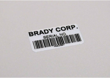 Glossy Metallized Polyester Labels, 1" H x 3" W, Permanent Adhesive, Roll of 1500