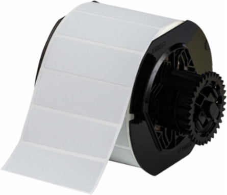 Glossy Metallized Polyester Labels, 1" H x 3" W, Permanent Adhesive, Roll of 1500