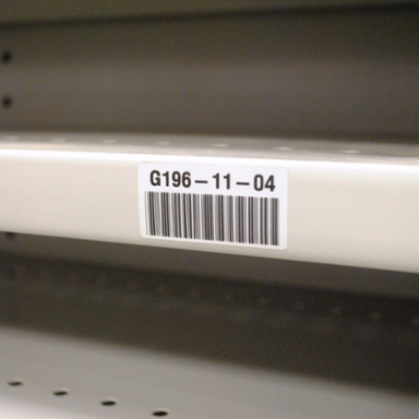 Permanent Polyester Labels, 1 Inch H x 3 Inch W, Glossy White, Thermal Transfer Printable