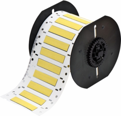 PermaSleeve Heat-Shrink Wire Marking Sleeves 0.25 Inch Dia x 2 Inch W, Yellow, Roll of 500