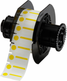 Color Polyester Labels 0.5 Inch H x 1 Inch W, 1500 Labels/Roll, Chemical Resistant