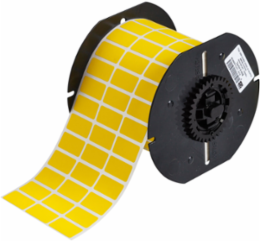 Polyvinyl Fluoride Labels, 0.5 Inch H x 1 Inch W, Yellow, 5000 Labels/Box