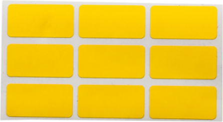 Flame Retardant Wire Wraps 0.5 Inch H x 1 Inch W, Yellow, Polyimide Material