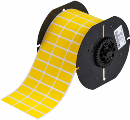 Flame Retardant Wire Wraps 0.5 Inch H x 1 Inch W, Yellow, Polyimide Material