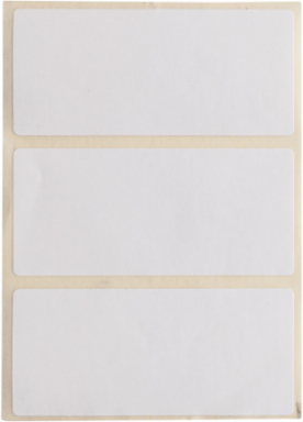 Paper Labels 1.25 Inch H x 2.75 Inch W, Roll of 1000, Permanent Adhesive