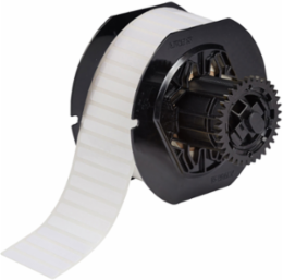 White Polyester Labels, 0.25 Inch H x 1.75 Inch W, Permanent Acrylic, 5000 Labels/Box