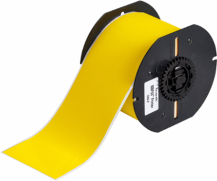 3 Inch x 85 ft Yellow Polyvinyl Fluoride Label, UV-Resistant, Permanent Acrylic Adhesive