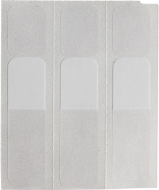 Rotating Vinyl Wire Labels 1.75 in H x 0.5 in W Vinyl White/Translucent 1500 /RL