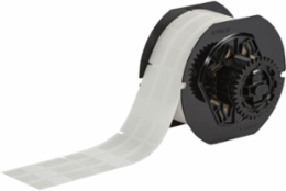 Rotating Vinyl Wire Labels 1.75 in H x 0.5 in W Vinyl White/Translucent 1500 /RL