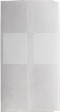 Rotating Vinyl Wire Labels 3.125 in H x 1 in W Vinyl White/Translucent 300 /RL
