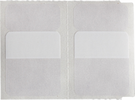 Rotating Vinyl Wire Labels 1.2 in H x 1 in W Vinyl White/Translucent 600 /RL