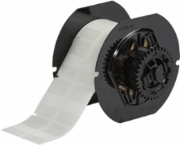 Rotating Vinyl Wire Labels 1.2 in H x 1 in W Vinyl White/Translucent 600 /RL