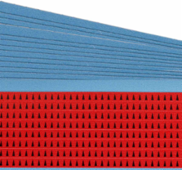 Repositionable Inspection Arrows 0.19 Inch H x 0.125 Inch W Black on Red, 25 Cards/Pk