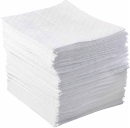 BASIC Oil Only Absorbent Pads, Heavy Weight, 15 Inch x 17 Inch, Absorbency 20.5 gal