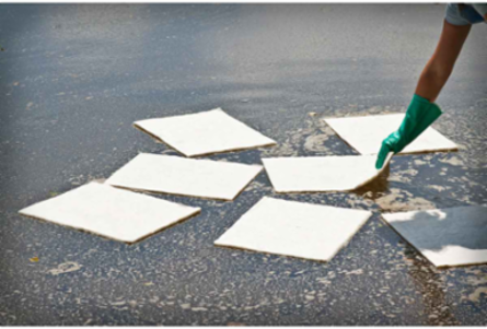 BASIC Oil Only Absorbent Pads, 15 Inch x 17 Inch, 34 Gallon Absorbency Capacity