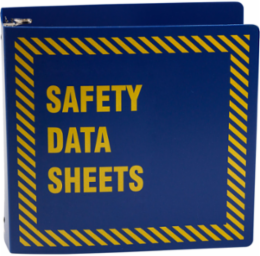 3 Inch Blue Material Safety Data Sheet (MSDS) Binder, Polyethylene, 600 Sheets