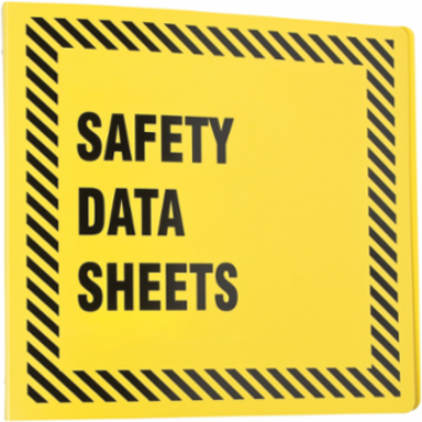 3 Inch Yellow MSDS Binder, 11 Inch Height, 600 Sheets Capacity
