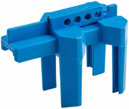 Small Ball Valve Lockout Device, Blue Pipe Diameter Range: 1/2 to 2-1/2 in