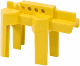 Small Ball Valve Lockout Device, Yellow Pipe Diameter Range: 1/2 to 2-1/2 in