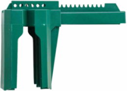 Large Ball Valve Lockout Device, Green Pipe Diameter Range: 2 to 8 in
