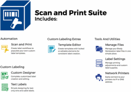 Workstation Scan and Print Basic Kit with BBP12 Printer & CR1500 Scanner