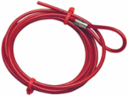 Plastic-Coated Steel Cable 6', Red