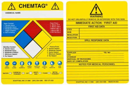 CHEMTAG Inserts, CHEMICAL NAME: