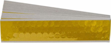 Circuit Board Solder Masks Polyimide 0.500 in Dia Amber 25 Pk