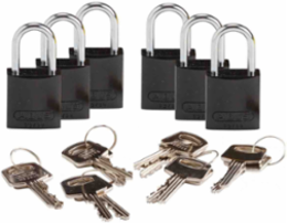 ABUS Compact Aluminum Padlocks - 6-Pin Cylinder, 1 in. Shackle Clearance, Keyed Alike
