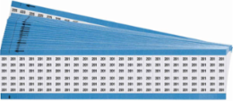 Wire Marker Card Combination Pack - Repositionable Vinyl Cloth, Legend 201 to 225
