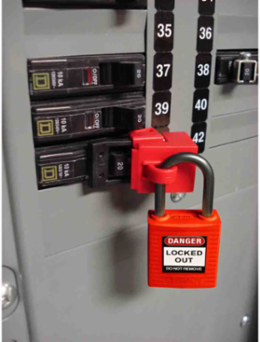 Brady® Nonconductive Compact Nylon Padlocks - 5-Pin Cylinder, 1 in. Shackle Clearance, Keyed Alike