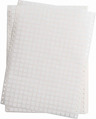 DATAB Matte Polyester Labels, 0.375" H x 0.375" W, Pack of 10000 Labels