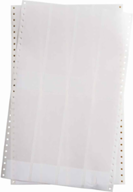 DATAB Series Self-Laminating Vinyl Labels, 7.437" H x 2" W, Pack of 1000 Labels